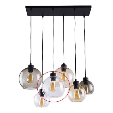 Abajur de rezervă din sticlă pentru lustră CUBUS E27 transparent