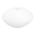 Abajur de rezervă din sticlă pentru lustră E14 d. 15 cm alb