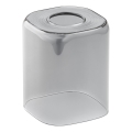 Abajur de rezervă din sticlă pentru lustră E27 11x9,5 cm gri