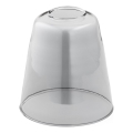 Abajur de rezervă din sticlă pentru lustră E27 d. 12 cm gri