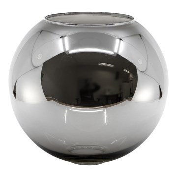 Abajur de rezervă din sticlă pentru lustră E27 d. 20 cm crom