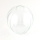 Abajur de rezervă din sticlă pentru lustru DEVI E27, diametru 18 cm, transparent