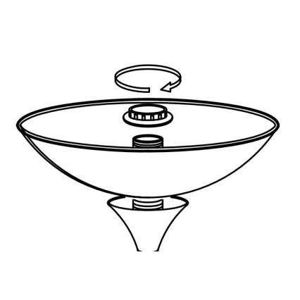 Abajur de rezervă Eglo UP 2 27,5x8 cm alb