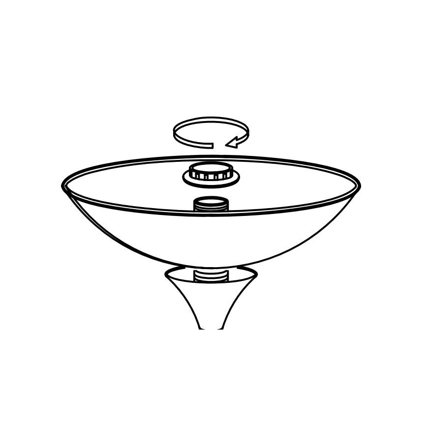 Abajur de rezervă Eglo UP 2 27,5x8 cm alb