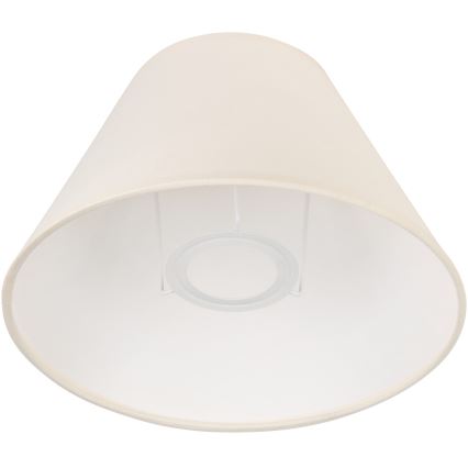 Abajur de rezervă din sticlă pentru lampă de masă JUTA E27 d. 19 cm crem