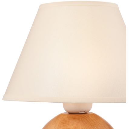 Abajur de rezervă din sticlă pentru lampă de masă JUTA E27 d. 19 cm crem