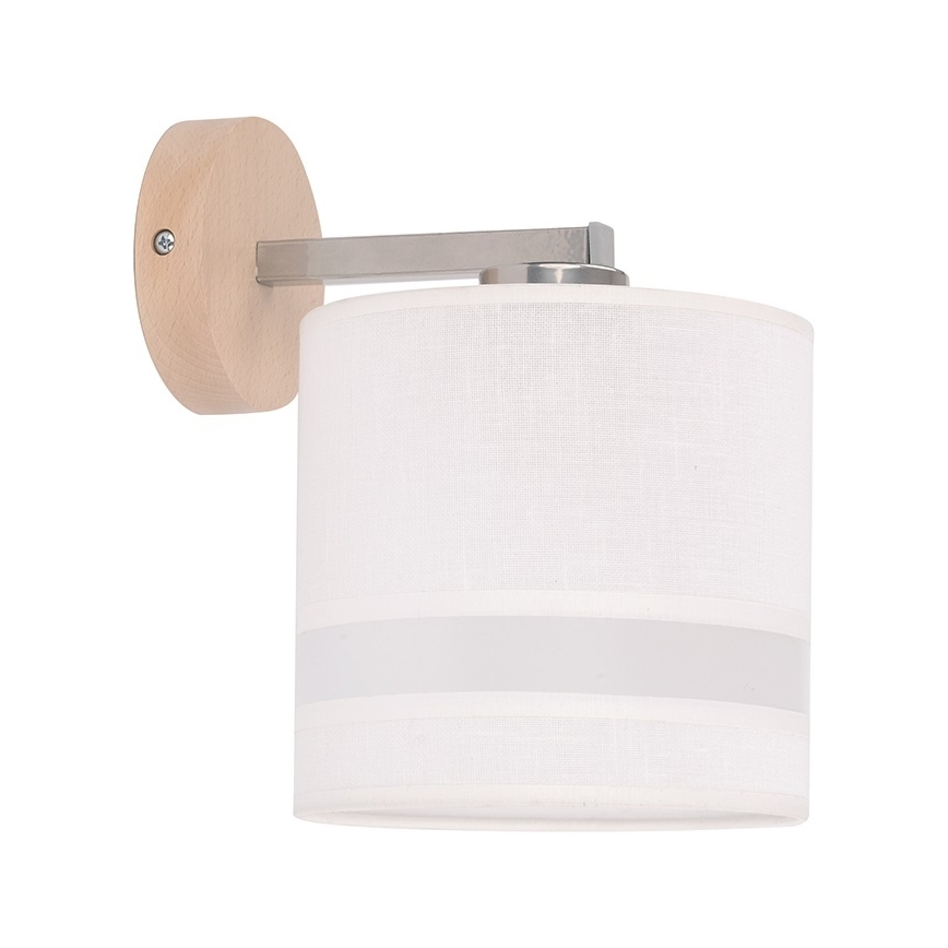 Abajur de rezervă pentru lampă de podea și aplică de perete ROXY E27, Ø 16 cm, alb