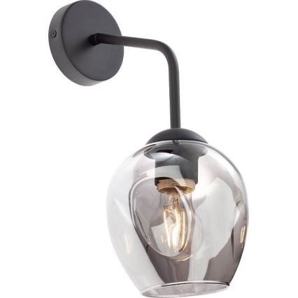 Abajur de rezervă pentru lampă, lustră Redo PIERCE d. 15 cm negru/fumuriu