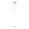 Abajur de rezervă pentru lampadar Rabalux ACTION E27 alb mare