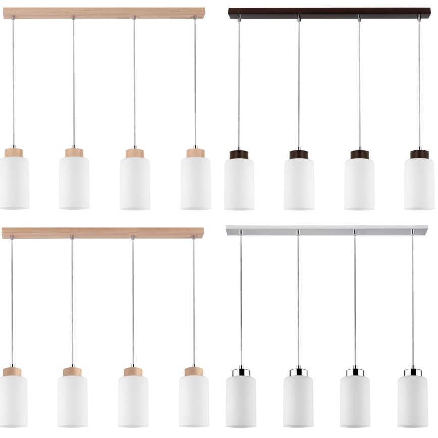 Abajur de rezervă pentru lustră BOSCO E27 d. 9,5 cm alb