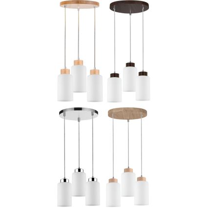 Abajur de rezervă pentru lustră BOSCO E27 d. 9,5 cm alb