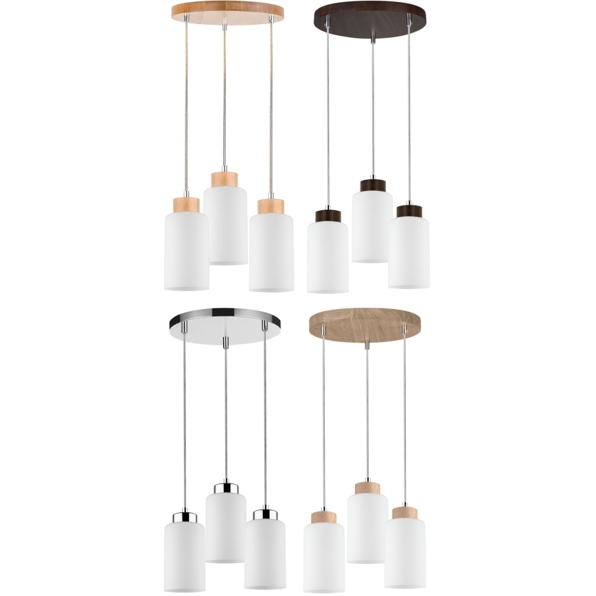 Abajur de rezervă pentru lustră BOSCO E27 d. 9,5 cm alb