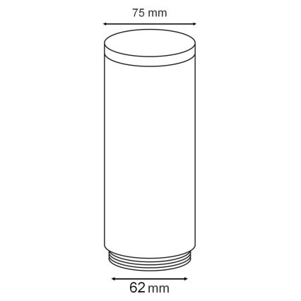 Abajur de rezervă pentru lampa de exterior OSLO, alb/antracit