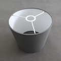 Abajur de schimb pentru candelabru PICO E14, diametru 18 cm, gri