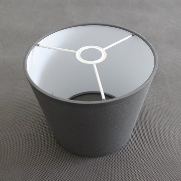 Abajur de schimb pentru candelabru PICO E14, diametru 18 cm, gri
