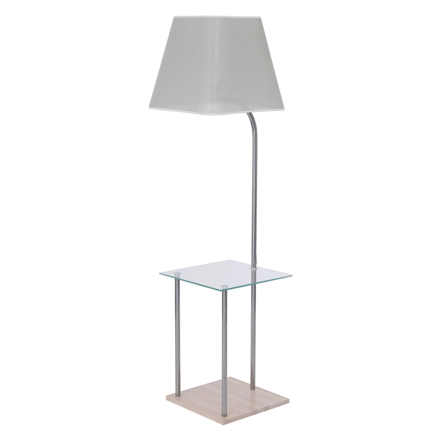 Abajur de schimb pentru lampadar EMMA E27, 34,5 x 39,5 cm, gri