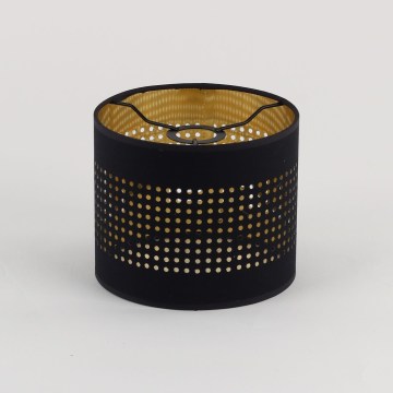 Abajur de schimb pentru lustră BOGART E27, Ø 16 cm, negru/auriu