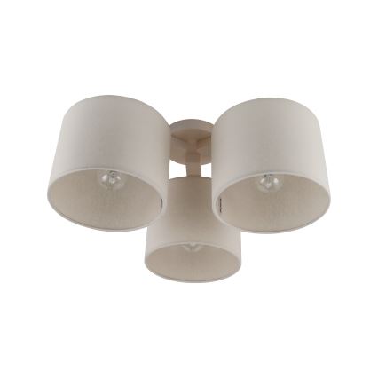 Abajur de schimb pentru plafonieră și lampă de masă WALEC E27 Ø 20 cm, bej