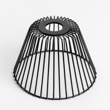 Abajur universal CURITIBA, Ø 21 cm, negru