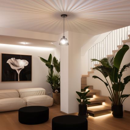 Abajur universal CURITIBA, Ø 21 cm, negru