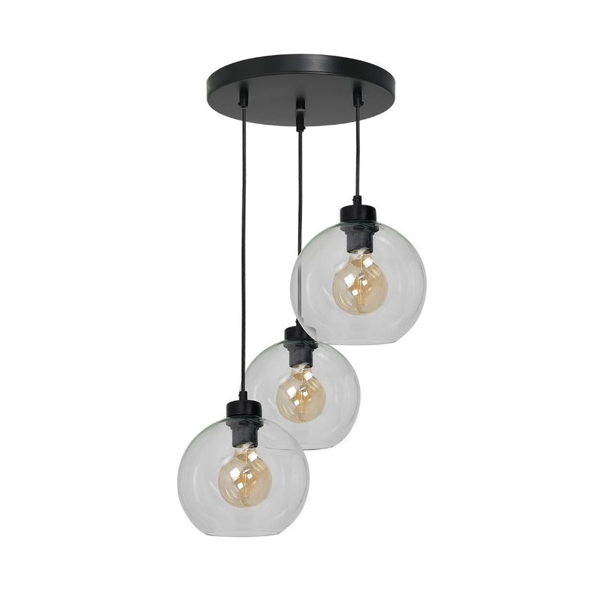 Abajur universal de rezervă din sticlă SOFIA E27 d. 20 cm transparent