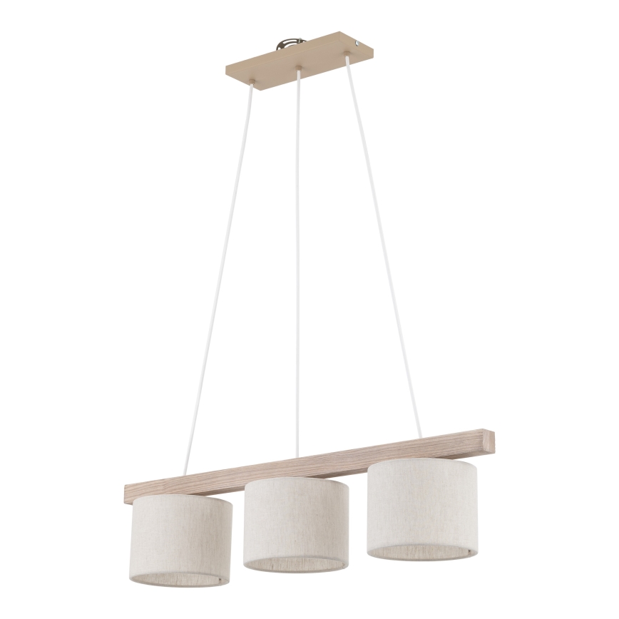 Abajur universal de schimb WALEC pentru soclu E27, Ø 20 cm, maro