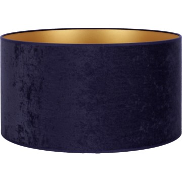 Abajur universal Duolla VELVET E27 d. 35 cm albastru/auriu