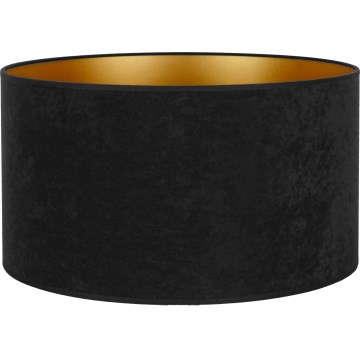 Abajur universal Duolla VELVET E27 d. 35 cm negru/auriu