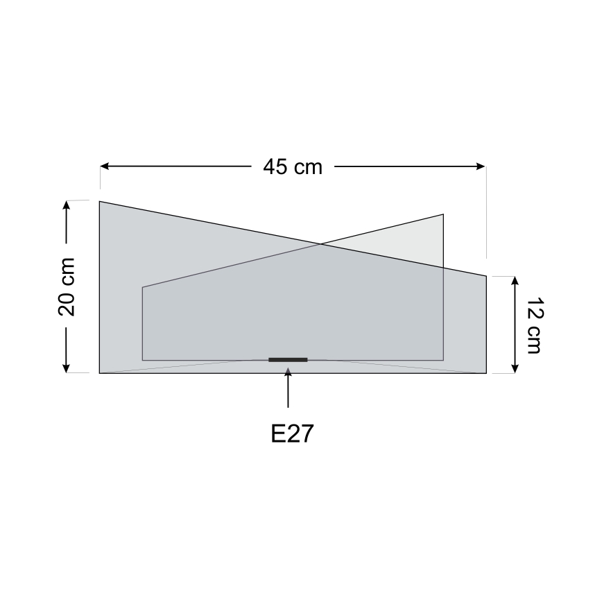 Abajur universal GALAXY E27 d. 45 cm alb/auriu