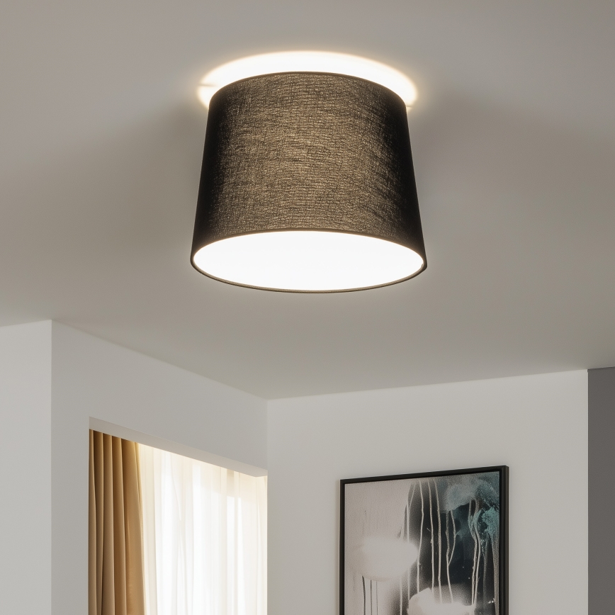 Abajur universal KERIA, diametru 30 cm, negru