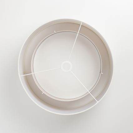 Abajur universal KERIA, Ø 50 cm, alb/maro