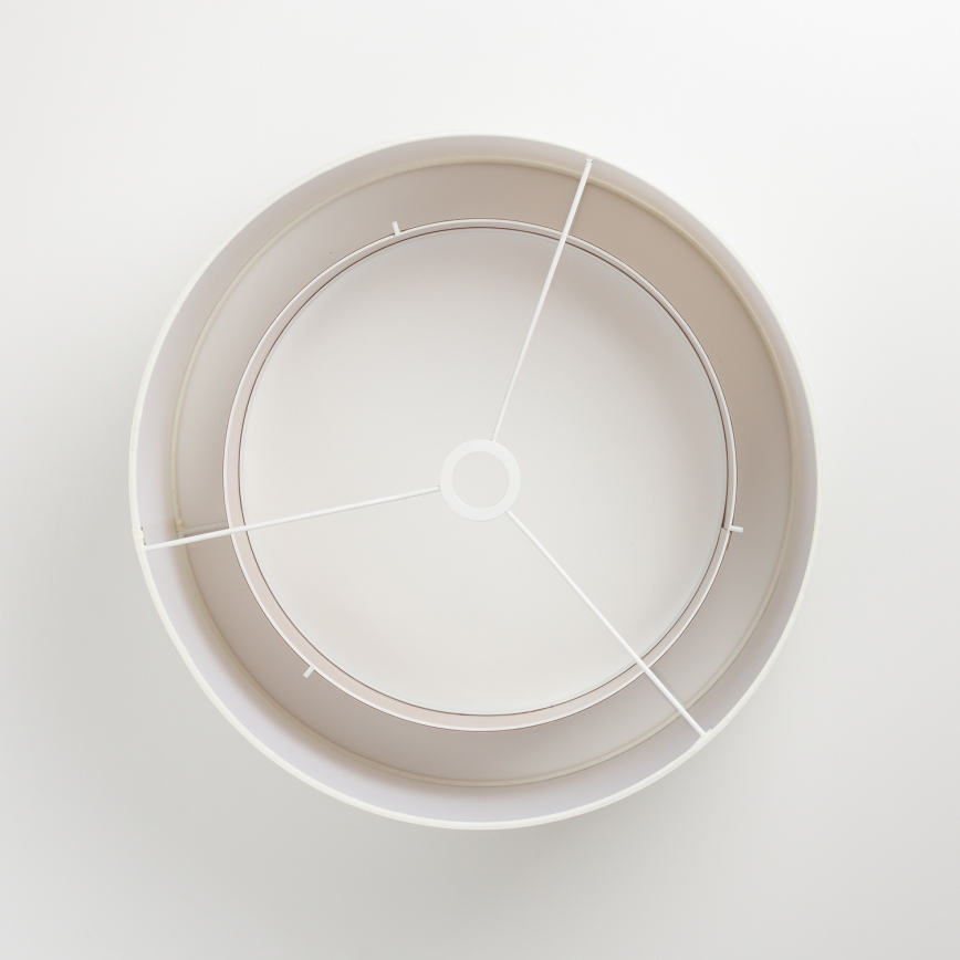 Abajur universal KERIA, Ø 50 cm, alb/maro