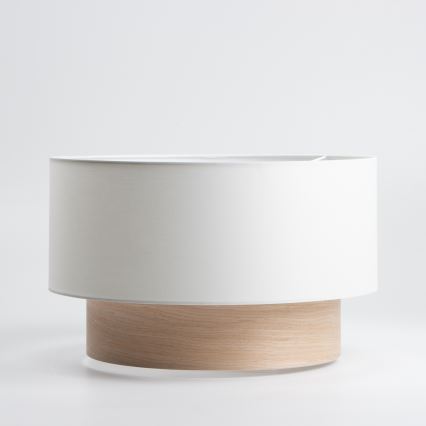 Abajur universal KERIA, Ø 50 cm, alb/maro