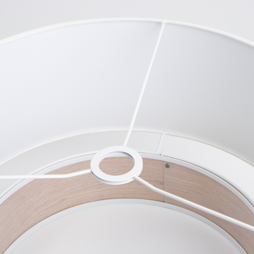 Abajur universal KERIA, Ø 50 cm, alb/maro