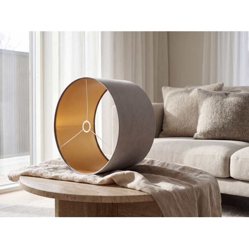 Abajur universal STANDART E27 d. 45 cm gri/auriu