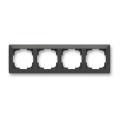 ABB 3901T-A00040 237 - Ramă pentru patru module ZONI negru mat