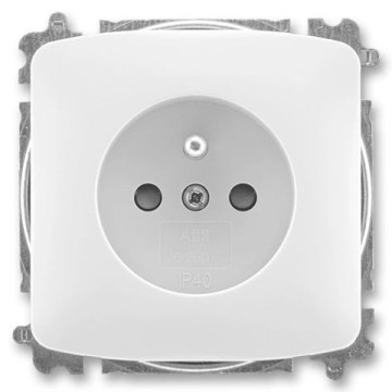 ABB 6619A-A06357 B - Priză pentru uz casnic fără ramă TANGO 250V albă