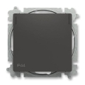 ABB 6619T-A06995 237 - Priză casnică fără ramă ZONI 250V IP44 negru mat
