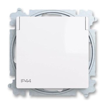 ABB 6619T-A06995 500 - Priză casnică fără ramă ZONI 250V IP44 albă