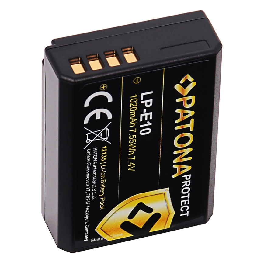 Acumulator Canon LP-E10 1020mAh Li-Ion Protect PATONA