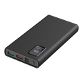 Acumulator extern cu afișaj LED Power Delivery 10000 mAh 3,7V negru