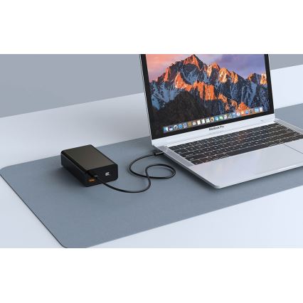 Acumulator extern cu afișaj Winner Group 20000 mAh 20W Power Delivery negru