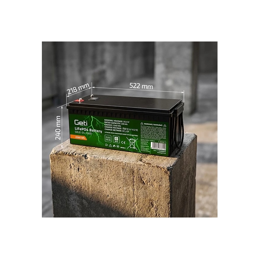 Acumulator LiFePO4 25,6V/100Ah