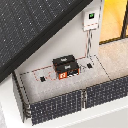 Acumulator LiFePO4 pentru sisteme solare 12,8V/200Ah IP66