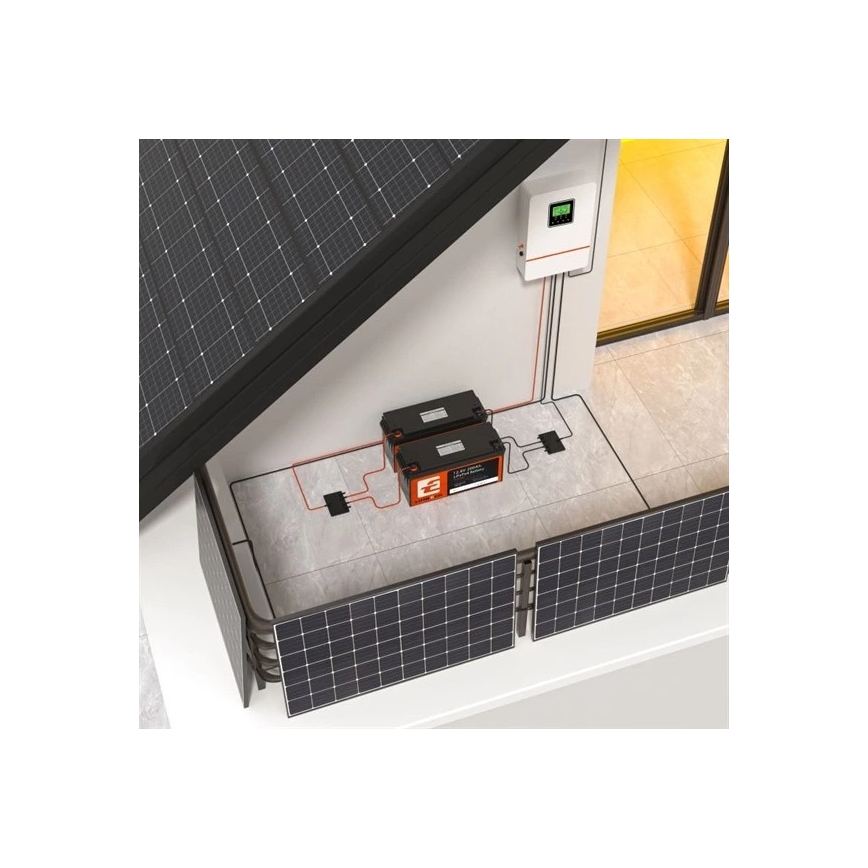 Acumulator LiFePO4 pentru sisteme solare 12,8V/200Ah IP66