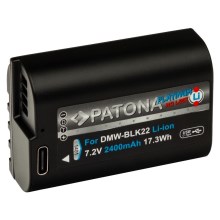 Acumulator PATONA Panasonic DMW-BLK22 2400mAh Li-Ion Platinum încărcare USB-C