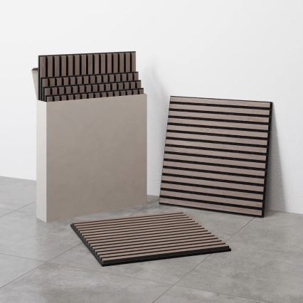 ADA Set de 4 panouri acustice DANVIKEN 60x60 cm, nuc
