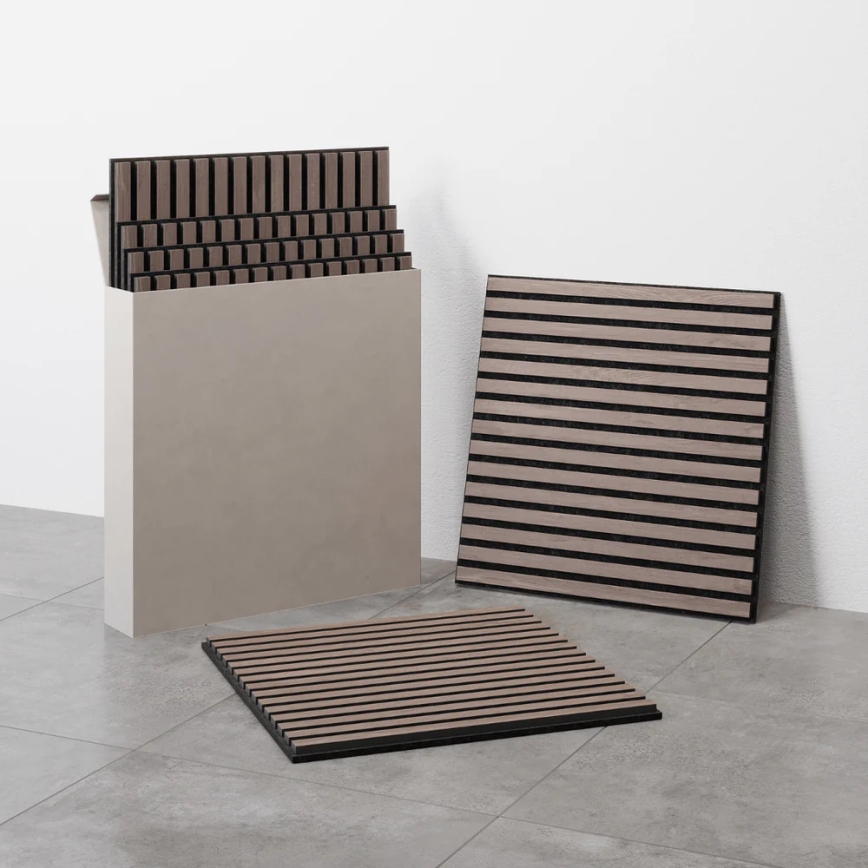 ADA Set de 4 panouri acustice DANVIKEN 60x60 cm, nuc