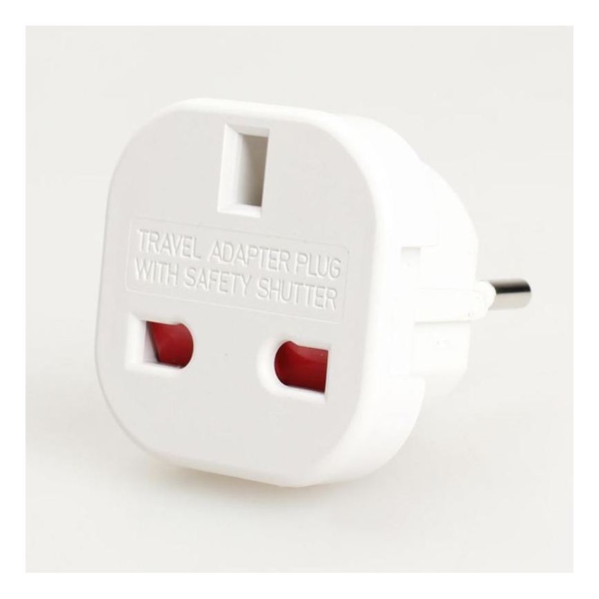 Adaptor de călătorie pentru priză UK la UE