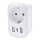 Adaptor de călătorie pentru prizele din SUA, 230 V, 2x USB-A + 1x USB-C